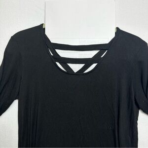 Black Crisscross Women's Top
